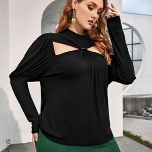 SHEIN Black Gigot Sleeve Blouse - 3XL **3 FOR 30**